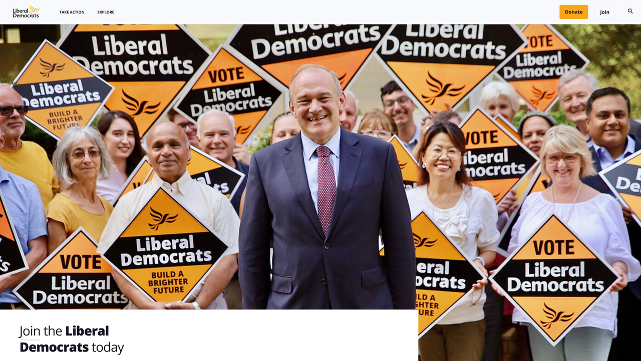 Liberal Democrats homepage