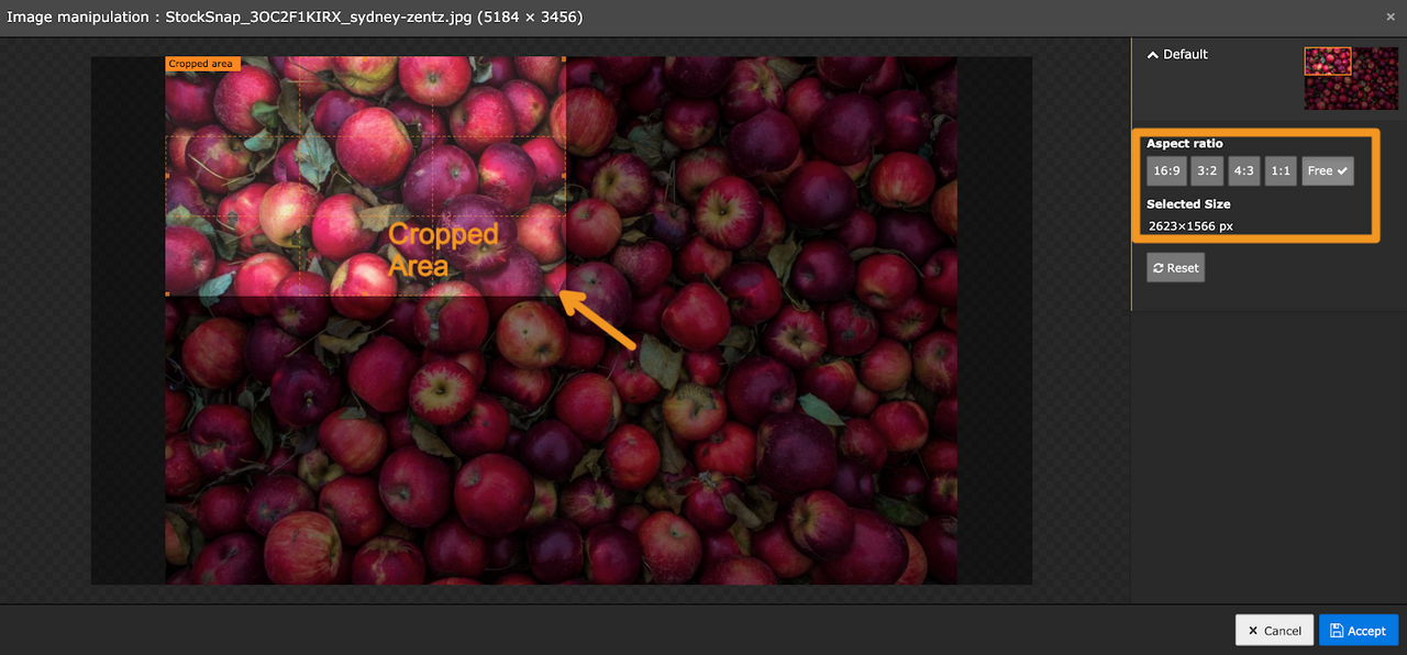 Screenshot von Image Editor